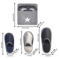 thumbnail image 2 of 6 Pairs Fleece Felt Slippers Portable Washable Disposable Non Slip Home Slippers For Family Spa Guests Hotels Travel, 2 of 5