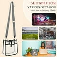thumbnail image 6 of LOXOMU Clear Bag for Stadium Events - PVC Clear Crossbody Bag Stadium Approved with Adjustable Strap Clear Purses for Women, 6 of 6