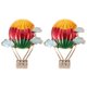 thumbnail image 1 of 1 par de pendientes de globo aerostático, pendientes de diamantes de imitación, adorables pendientes, decoración, 1 of 5