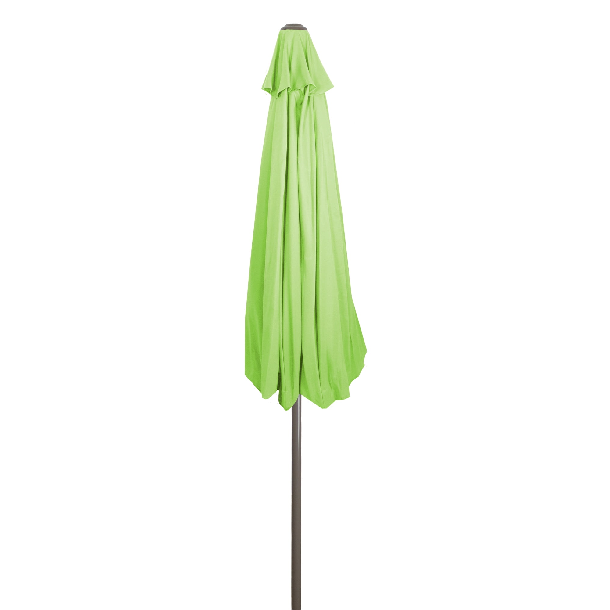 Northlight 9ft Outdoor Patio Market Umbrella with Hand Crank and Tilt, Lime Green