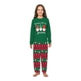 thumbnail image 4 of Matching Family Christmas Pajamas, Green Gnome Tops with Festive Patterned Pants, 4 of 7