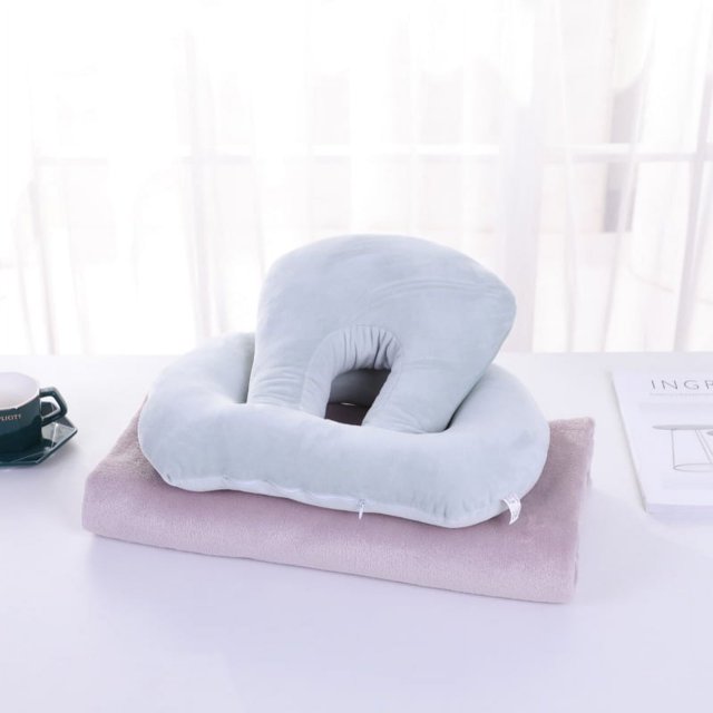 Artefacto especial para la siesta de la Oficina de verano, almohada para tumbarse, almohada para la siesta de seda de hielo