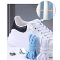 thumbnail image 4 of 16 Pairs of Multicolor No-Tie Elastic Shoelaces for Men and Women,Kids, 8mm Flat, 39.3" Adjustable Length, with 64 Metal Tips for Sneakers, Skates, Sports Shoes, and Boots, 4 of 6