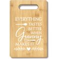 thumbnail image 2 of PYYNA-Granny Gift - Everything Tastes Better When Granny Makes It - Bamboo Cutting Board Kitchen Decor for Grandma - Christmas Birthday Mother's Day, 2 of 3