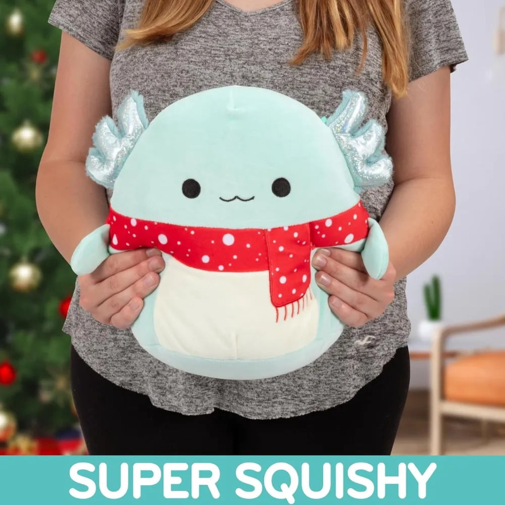Squishmallows Original 10-Inch Richie The Axolotl - Official Jazwares Plush - Collectible Soft & Squishy Axolotl Stuffed Animal Toy - Add to Your Squad - Gift for Kids, Girls & Boys