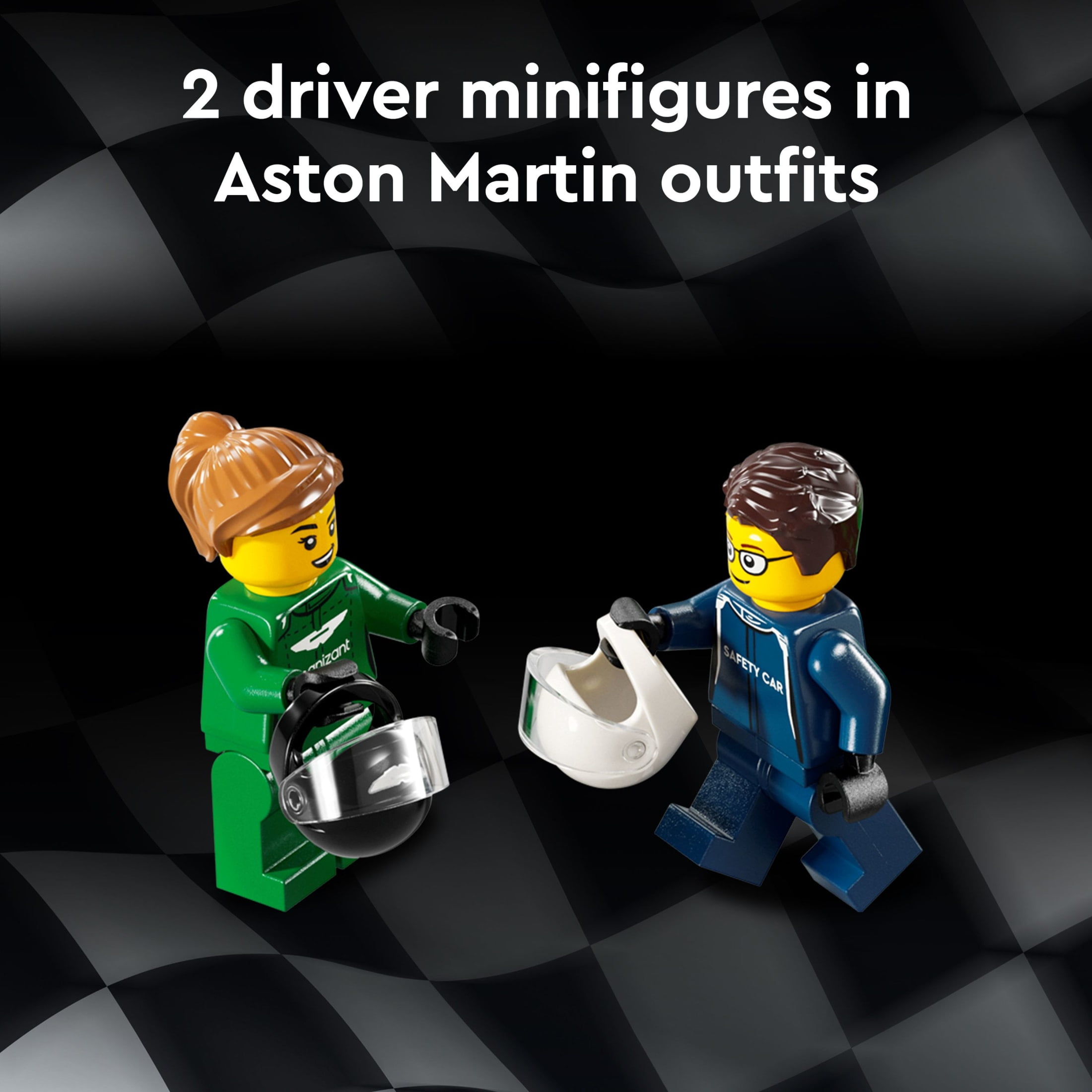 LEGO Speed Champions Aston Martin Safety Car & AMR23 Building Toys - Race Car Toy for Kids, Boys & Girls, Ages 9+ - Birthday Gift Idea W/ 2 Minifigures - 76925