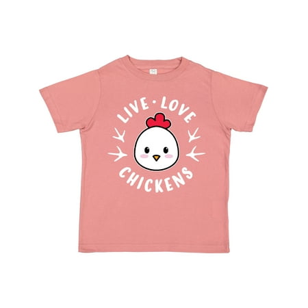 

Inktastic Live Love Chickens Gift Toddler Boy or Toddler Girl T-Shirt