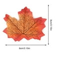 thumbnail image 6 of tasrioml 50Pcs Artificial Maple Leaf Realistic Cloth Autumn Leaves Indoor Outdoor Halloween Fall Harvest Thanksgiving Festival Wedding Party Decoration, 6 of 7