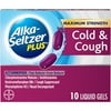 Alka-Seltzer Plus Maximum Strength Cold & Cough, Liquid Gel, 10ct