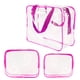 thumbnail image 1 of Set de 3 bolsas de aseo de viaje ROYBENS de PVC transparente, 1 of 9