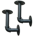 thumbnail image 6 of FRCOLOR  2 Pcs Shelves Wall Mounted Pipe Bracket Rustic Shelving Brackets, 6 of 8