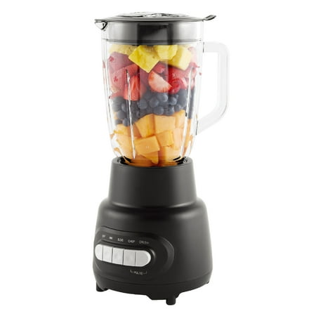 Mainstays 5-Speed Glass Blender with 48 Oz Jar and Ice-Crushing Motor HAS CHIP (TESTED)