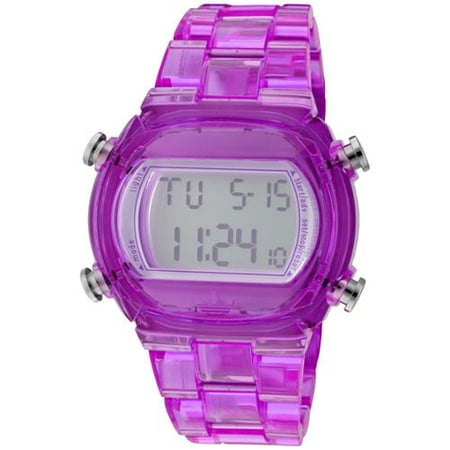 Adidas ADH6506 Candy Purple Nylon Bracelet with 44mm Digital Watch New In Box