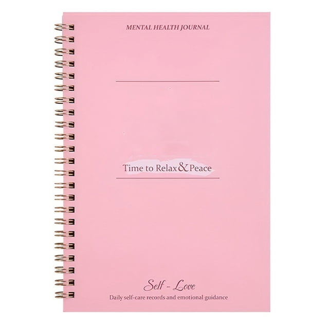 SLYNSHome Lined Spiral Journal Notebook for Women & Men Pink Notebook for Work & Note Taking, Journals for Writing