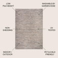 thumbnail image 4 of JONATHAN Y TUSCAN SUN 3 x 5 Area Rug, Finn Farmhouse Pinstripe - Dark Gray/Blue, TSN102A-3, 4 of 10