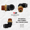 thumbnail image 5 of DOT Composite Push to Connect Fittings, 24 Pcs Air Line Repair Kit with Nylon Tubing Air Brake Fittings for Semi Truck Tractor Trailer, 5 of 7