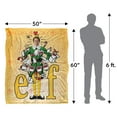 thumbnail image 5 of Elf Buddy Doodles Silky Touch Sherpa Back Super Soft Throw Blanket, 5 of 5