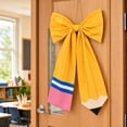 thumbnail image 6 of Back to School Crayon Wreath Bows 28 x 19 Inch Classroom Crayon Bows Hanging Decor Bow Door Hanger for First Day of School Party Classroom Office Wall Porch Front Door Decorations Supplies, 6 of 8