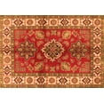 thumbnail image 1 of Ahgly Company Indoor Rectangle Geometric Orange Traditional Area Rugs, 7' x 9', 1 of 1