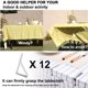 thumbnail image 4 of Paquete de 12 clips para mantel – Clips para mesa de picnic resistentes, abrazaderas para cubiertas de mantel de acero inoxidable, soportes para manteles ideales para restaurantes, picnics, carpas y, 4 of 7