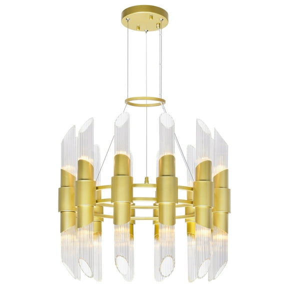 CWI Lighting 24 Light Chandelier with Satin Gold finish