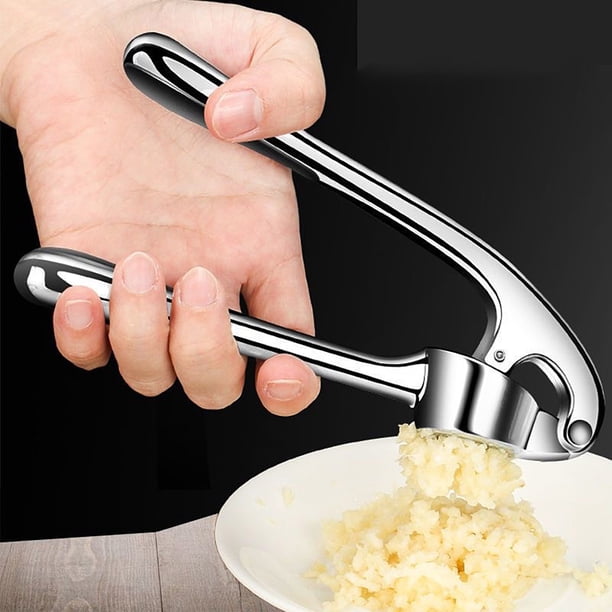 Prensa de ajo HWRETIE,trituradora manual de jengibre,picadora de ajo de aleación para el hogar,herramienta de cocina portátil fácil de usar