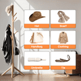 thumbnail image 6 of Coat Rack Stand with 3 Height Options and 8 Hooks Wooden Freestanding Coat Rack for Home, Office, Entryway, Hallway, 6 of 8