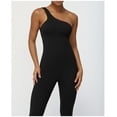 thumbnail image 2 of Top-kevin Butterluxe One Shoulder Athletic Rompers for Women Removable Padded Shorts Jumpsuit, 2 of 7