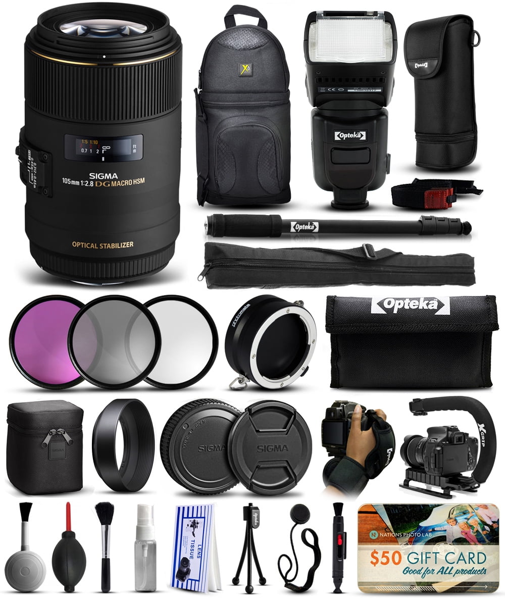 Sigma 105mm F2.8 EX DG OS HSM Macro Kits - Walmart.com