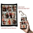 thumbnail image 6 of Customized Blanket with Picture, Personalized Throw with Photos for Adult Mom Dad Husband Wife Girlfriend, Print and finish in USA, 2nd day shipping, 6 of 6