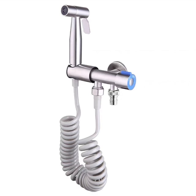 2 Function Handheld Bidet Sprayer for Toilet, High Pressure Handheld Cloth Diaper Sprayer, Stainless Steel Bathroom Sprayer Kit with Hose