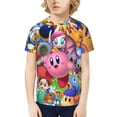 thumbnail image 4 of Kirby Boys Girls 3d Graphic Printed T-Shirt Crewneck Short Sleeve Tees, 4 of 6