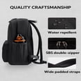 thumbnail image 3 of WATERFLY Unisex Student 20L Small Durable Travel Hiking Nylon Backpacks Daypack,Black, 3 of 8