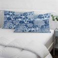 thumbnail image 4 of Navy Blue Anchor Nautical Throw Pillow Cover 16 x 24 Inch Decorative Pillow Cover Coastal Beach Coral Starfish Lumbar Pillowcase Seasonal Rectangle Cushion Case for Couch Sofa Bed Living Room, 4 of 9