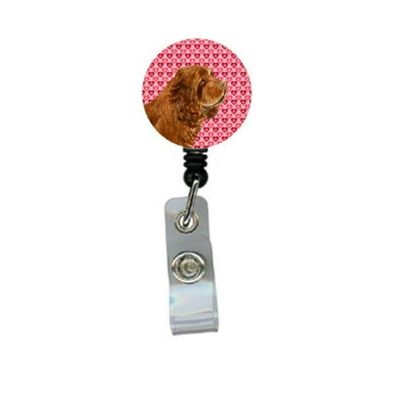 Carolines Treasures SS4510BR Sussex Spaniel Retractable Badge Reel Or Id Holder With Clip