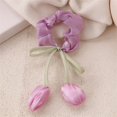 thumbnail image 1 of Diadema y coleteros de tulipanes, estilo coreano, accesorios frescos y dulces para niñas, diadema de tela., 1 of 6