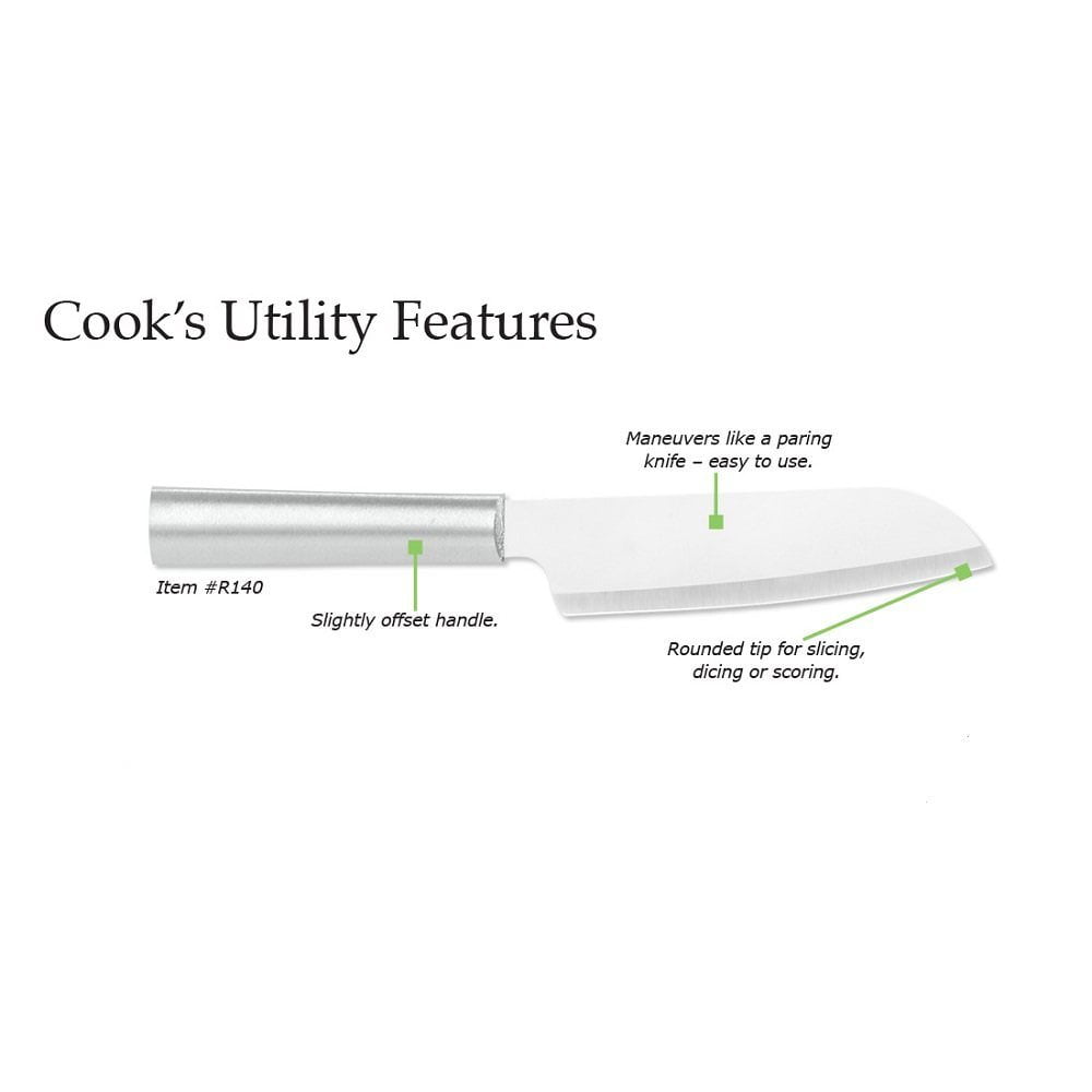 Rada Cutlery Cook’s Utility Knife – Stainless Steel Blade With Aluminum Handle, 8-5/8 Inch