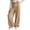 Khaki, variant on Girls Wide Leg Sweatpants Fashion High Waisted Casual Baggy Joggers Girls Athletic Pants with Pocket Size 7-16