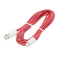 thumbnail image 3 of 6ft USB-C Cable Red for Samsung Galaxy S23/FE/Plus/Ultra/S24/FE/Plus/Ultra - Charger Cord Power Wire Type-C Long Fast Charge, 3 of 8