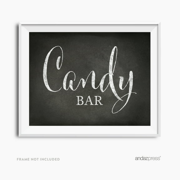 Candy Bar Vintage Chalkboard Wedding Party Signs