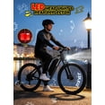thumbnail image 2 of ESKUTE M200D Electric Mountain Bike for Adults, 27.5" Full Suspension E-Bike, 750W Brushless Motor, 20 MPH Speed, 48V 20.8Ah , 80 Miles Range, Step-Over Electric Bicycle Black, UL2849, 2 of 7