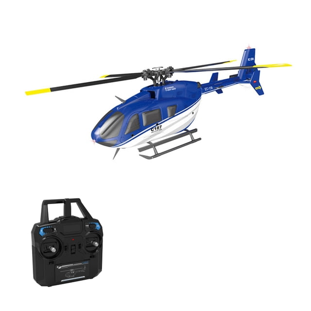 Helicóptero RC Helicóptero de control remoto 2.4GHz Control remoto Drone Estabilización de giroscopio de 6 ejes Aileronless One-key Take-off Landing Altitude Hold Toy Gift para niños Niñas Adultos Eccomum Helicóptero RC