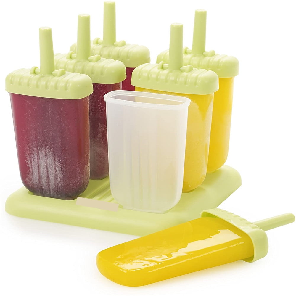 18 Pack Ice Pop Molds Frozen Popsicle Molds BPA Free Reusable DIY Ice Cream  Pop Molds Holders With Tray & Sticks Plastic Popsicle Maker Ice Pop maker 