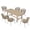 Beige, variant on JOIVI Outdoor Patio Wicker Chair, All-Weather Rattan patio Dining Chair, Armchair Seating with Cushion, Set of 2, Gray