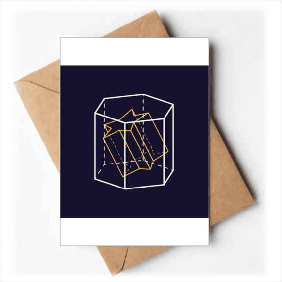 Combinatorial Inclination Mathematical Geometric Space Greeting Cards You are Invited Invitations