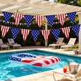 thumbnail image 4 of Guodhu American Flag Bunting 15pcs USA Stars and Stripes Patriotic Banner Set for 4th of July Independence Day Outdoor Garden House Decorations(Multicolor D), 4 of 6