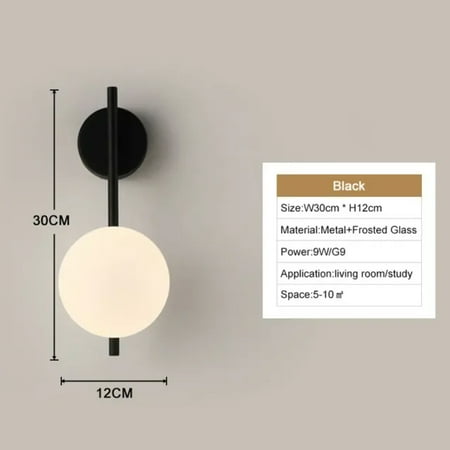 

DJIRUI Illuminate any room with a touch of sophistication by upgrading your stylish lighting with this elegant modern black and gold LED wall sconce luminaire lamp. Enhance your contempo