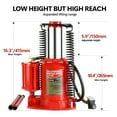 thumbnail image 5 of Yoluckea Hydraulic Bottle Jack - 32-Ton Capacity, Air-Operated Portable Low Profile Jack with Manual Pump and Handle , Steel, 5 of 7