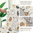 thumbnail image 5 of Yayeee 2 Pack Dining Chair Covers Stretch Parson Chairs Slipcovers Seat Protector, Halloween Happy Ghosts, 5 of 6