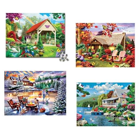MasterPieces Seasons - Four 500 Pieces Jigsaw Puzzles